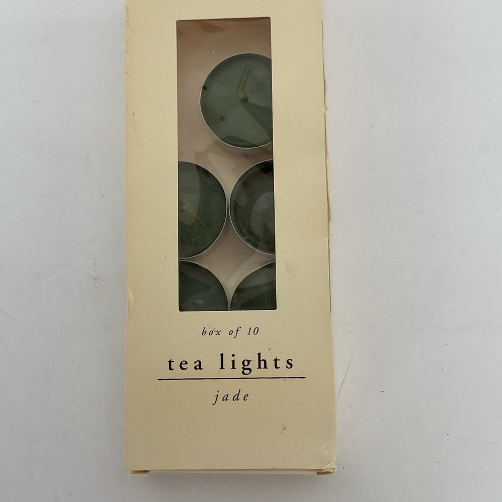 Pier 1 Jade Tea Lites Box of 6 NWT